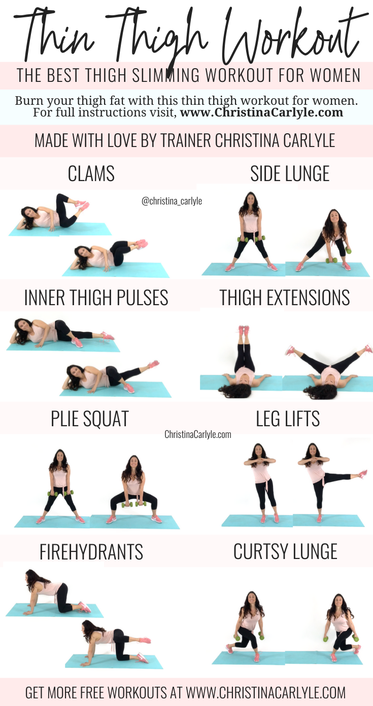 Thin Thigh Workout | The best fat burning & slimming Thigh Exercises