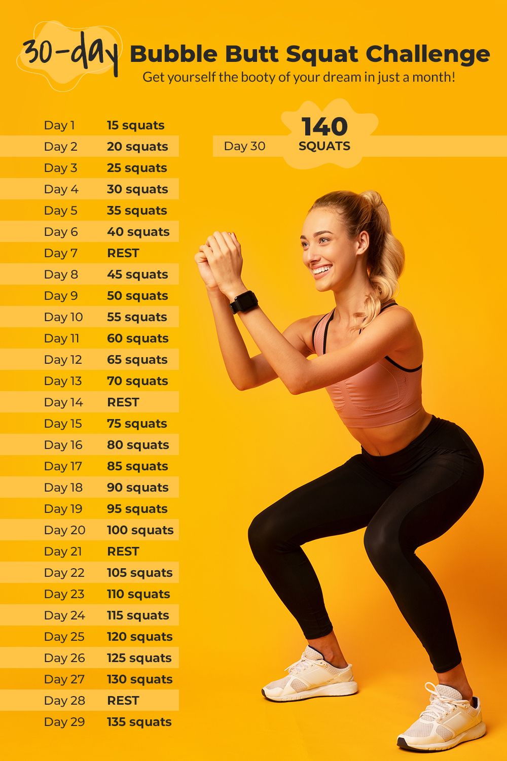 30-day Bubble Butt Challenge