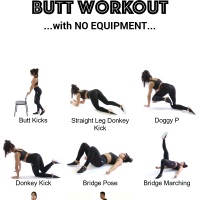 Butt Workout - at home without EQUIPMENT