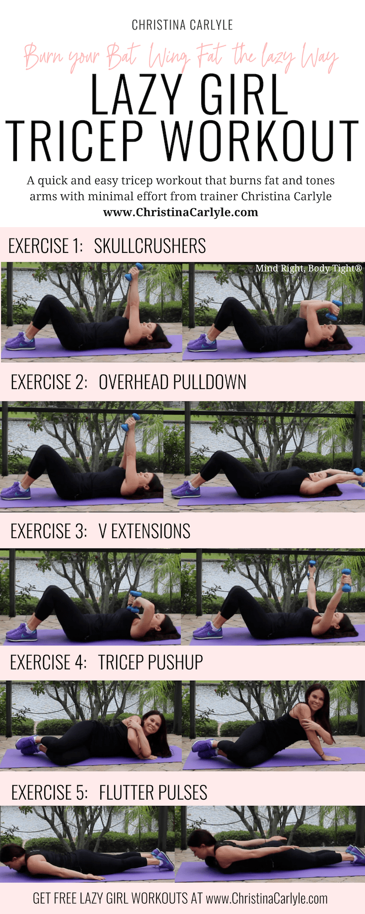Burn your Arm Fat from Bed with this Lazy Girl Bat Wing Workout