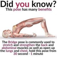 Bridge Pose that Stimulates Thyroid Glands
