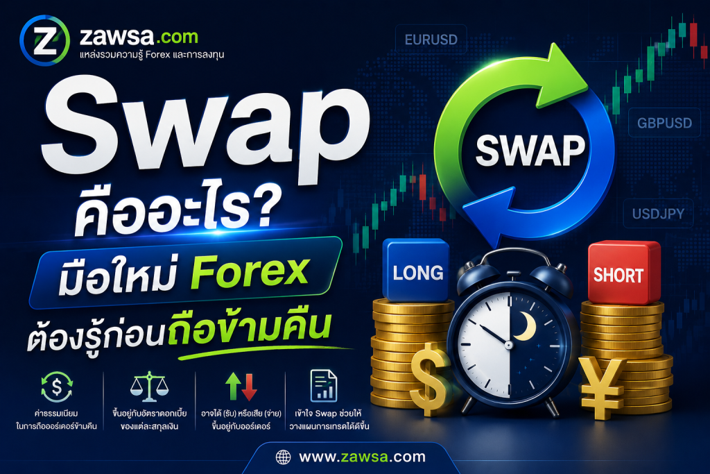 Swap คืออะไร? มือใหม่ Forex ต้องรู้ก่อนถือข้ามคืน