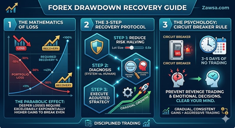 ระบบ Drawdown Recovery: วิธีคำนวณและกู้พอร์ต Forex จากสภาวะติดลบหนัก 2 ระบบ Drawdown Recovery วิธีแก้พอร์ต